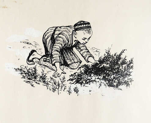 Пахолков И.Е.. Семь иллюстраций (рис. 11, 71, 77, 78, 80, 82, 83) для сборника стихов: Солнце не уходит с небосвода (Стихи поэтов нашей Родины. М.: Детгиз, 1962)